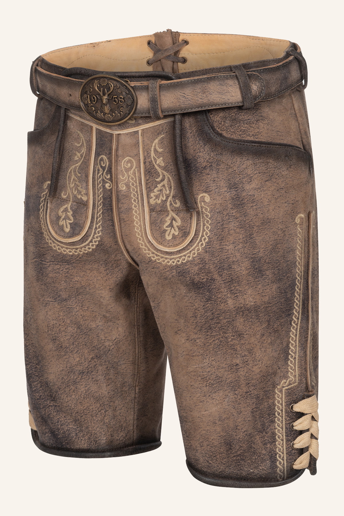 Lederhose Magnus mit Gürtel
