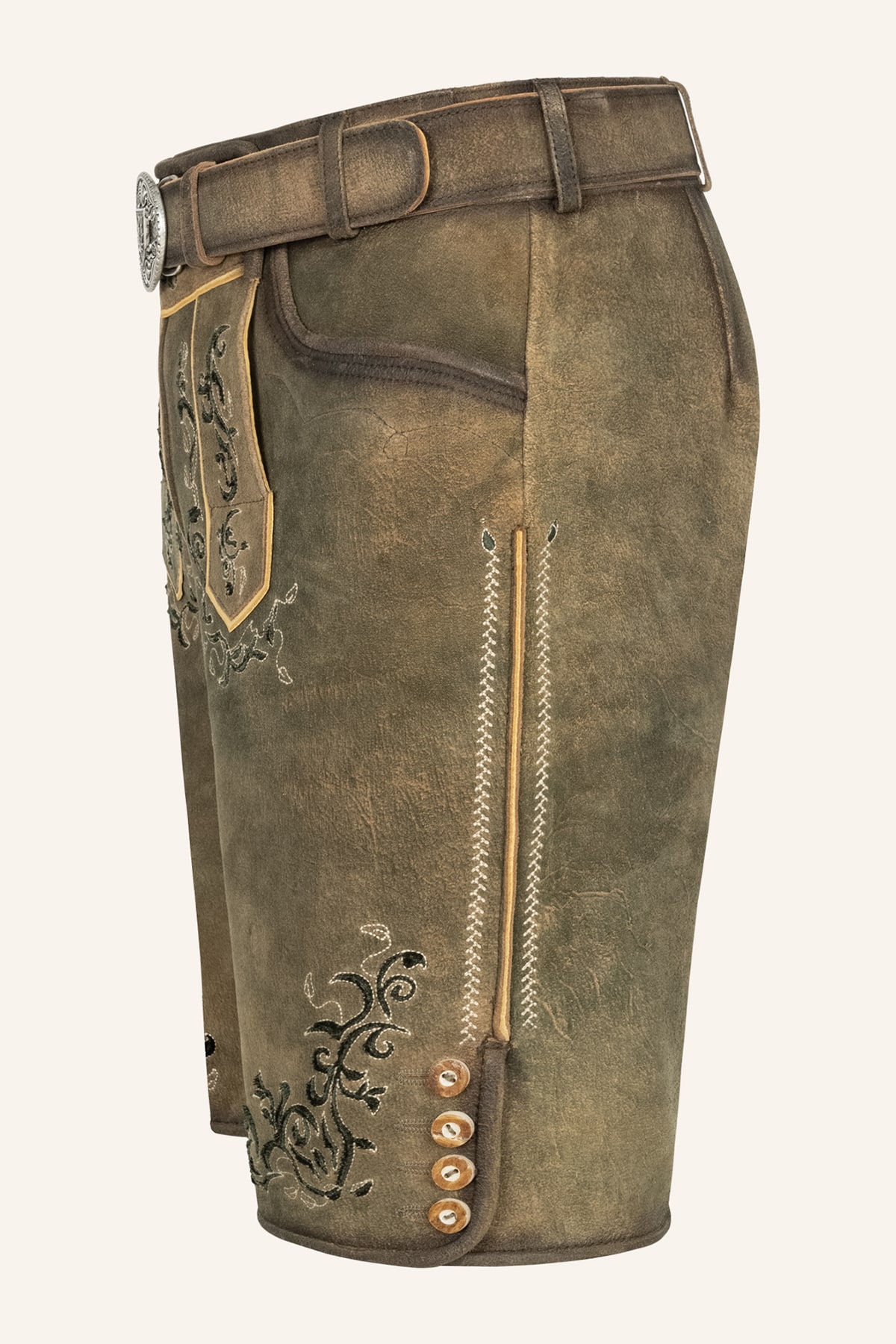 Lederhose Ismael mit Gürtel 