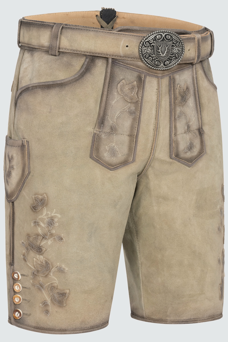 Lederhose Kai mit Gürtel