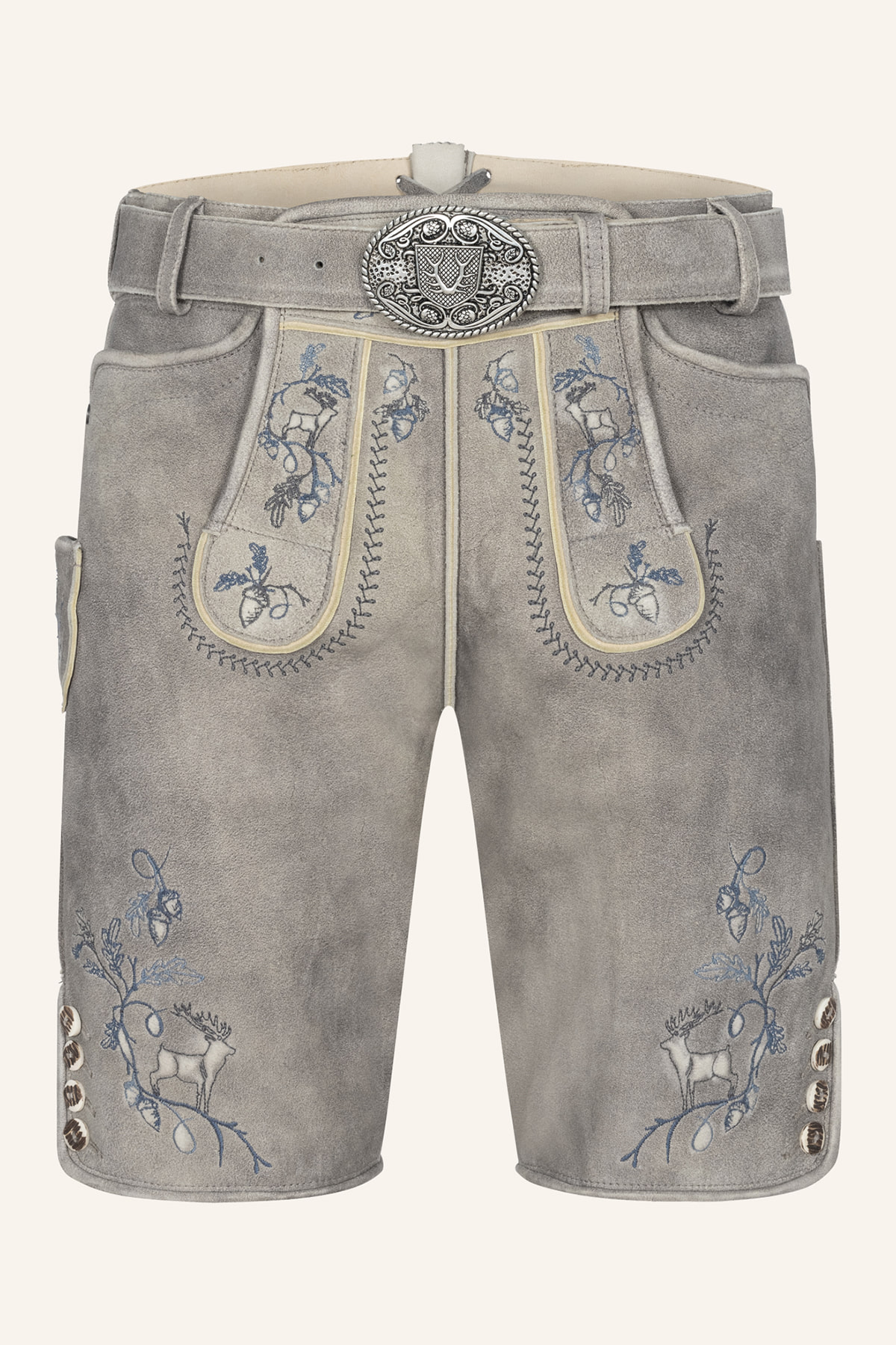 Lederhose Ulf mit Gürtel