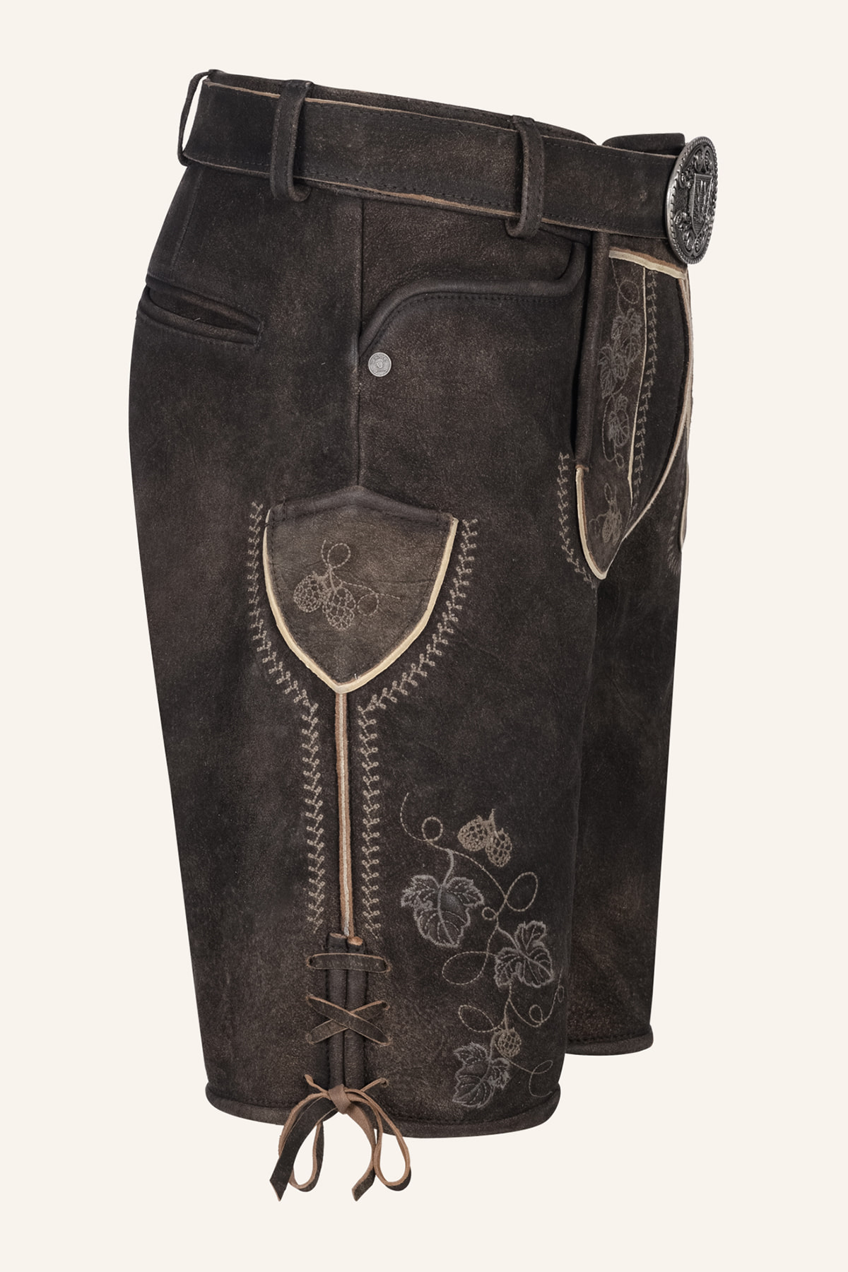 Lederhose Nikolas mit Gürtel