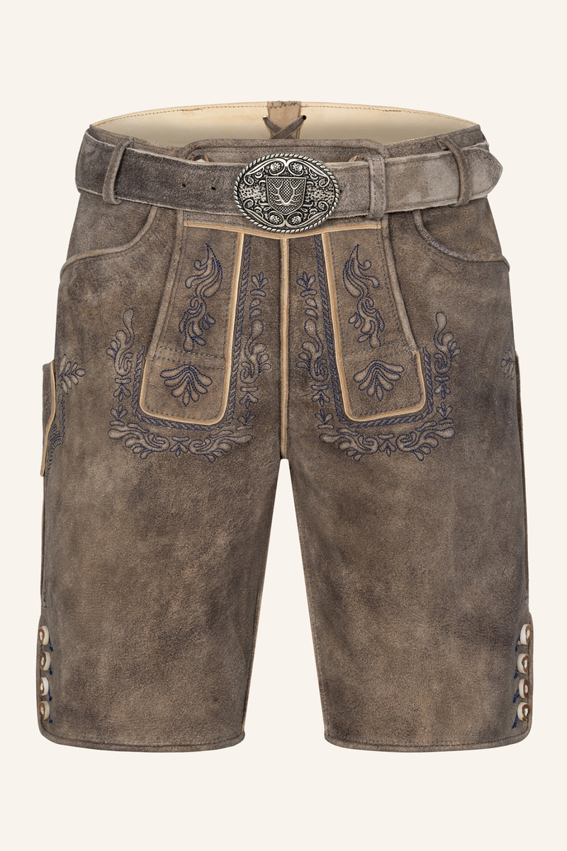 Lederhose Karim mit Gürtel