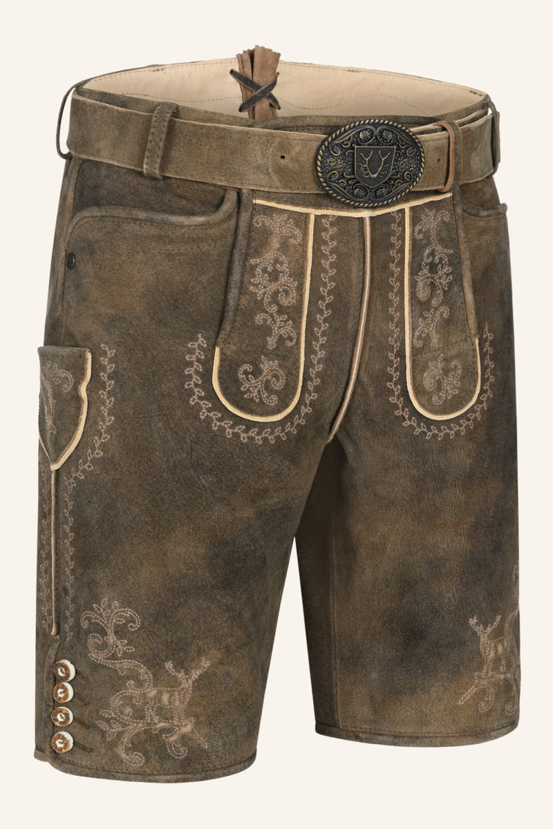 Lederhose Maylon mit Gürtel