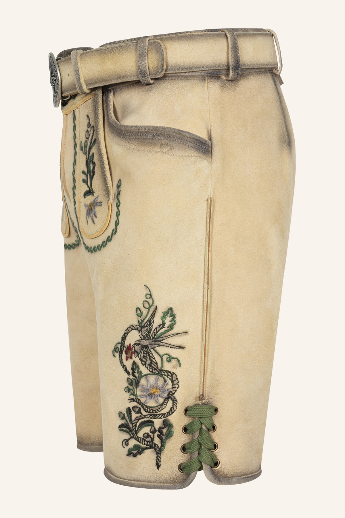 Lederhose Darian mit Gürtel