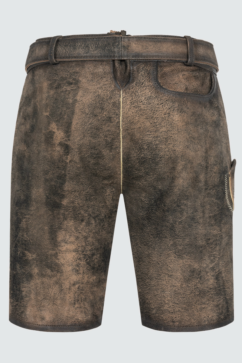 Lederhose Arijus mit Gürtel
