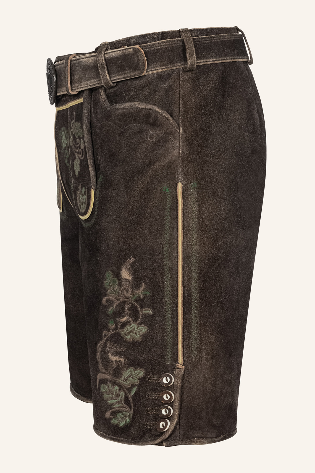 Lederhose Adreon mit Gürtel