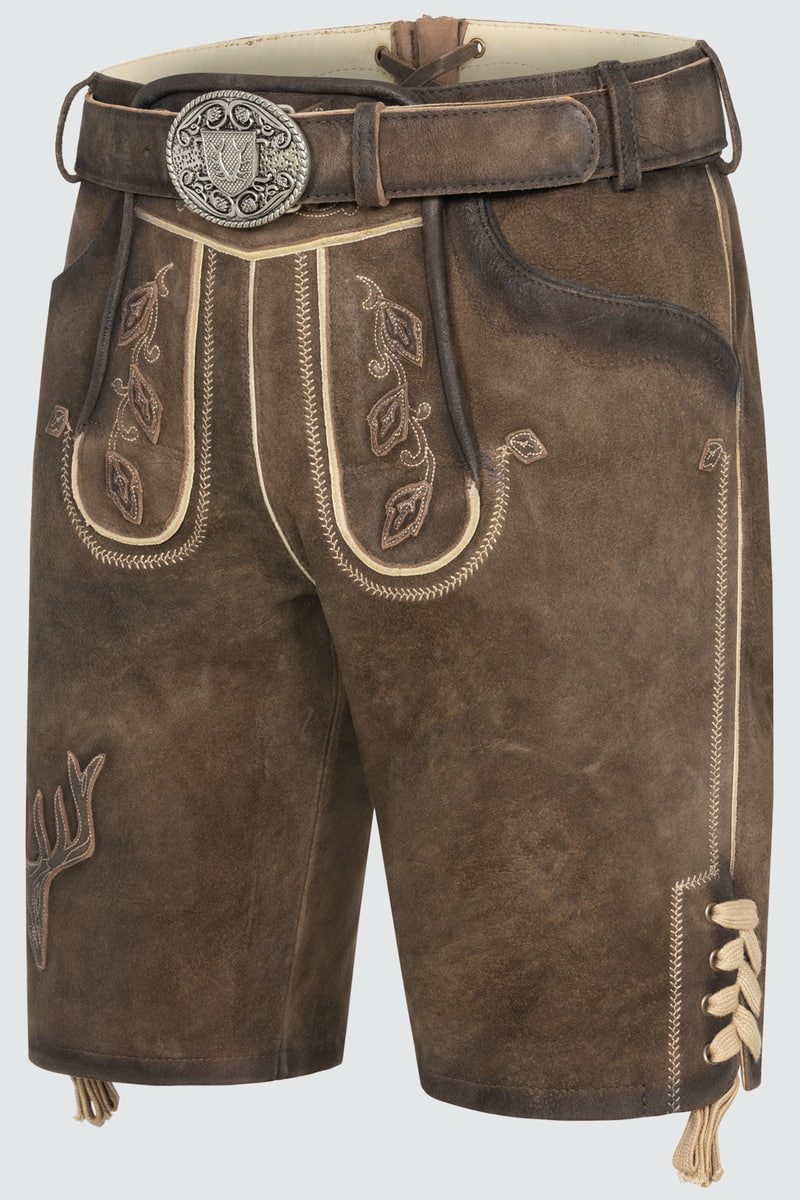 Lederhose Werner mit Gürtel
