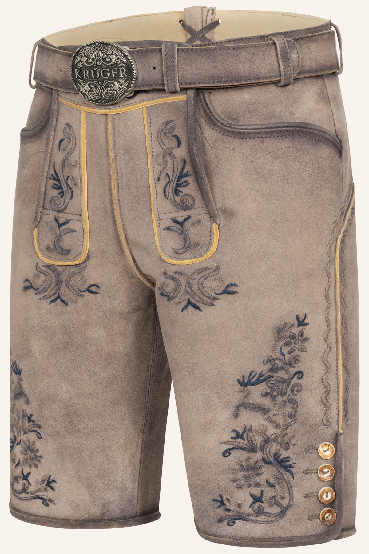 Lederhose Juan mit Gürtel