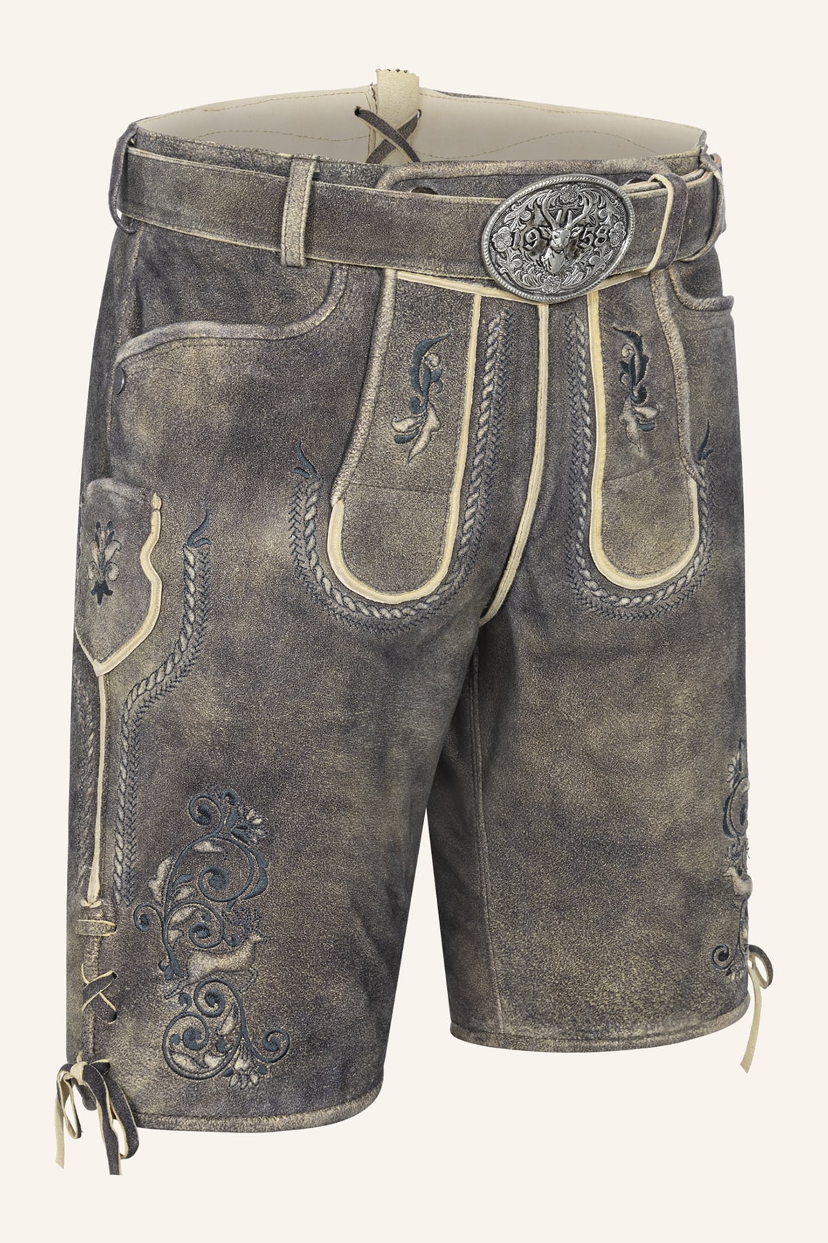 Lederhose Gideon mit Gürtel