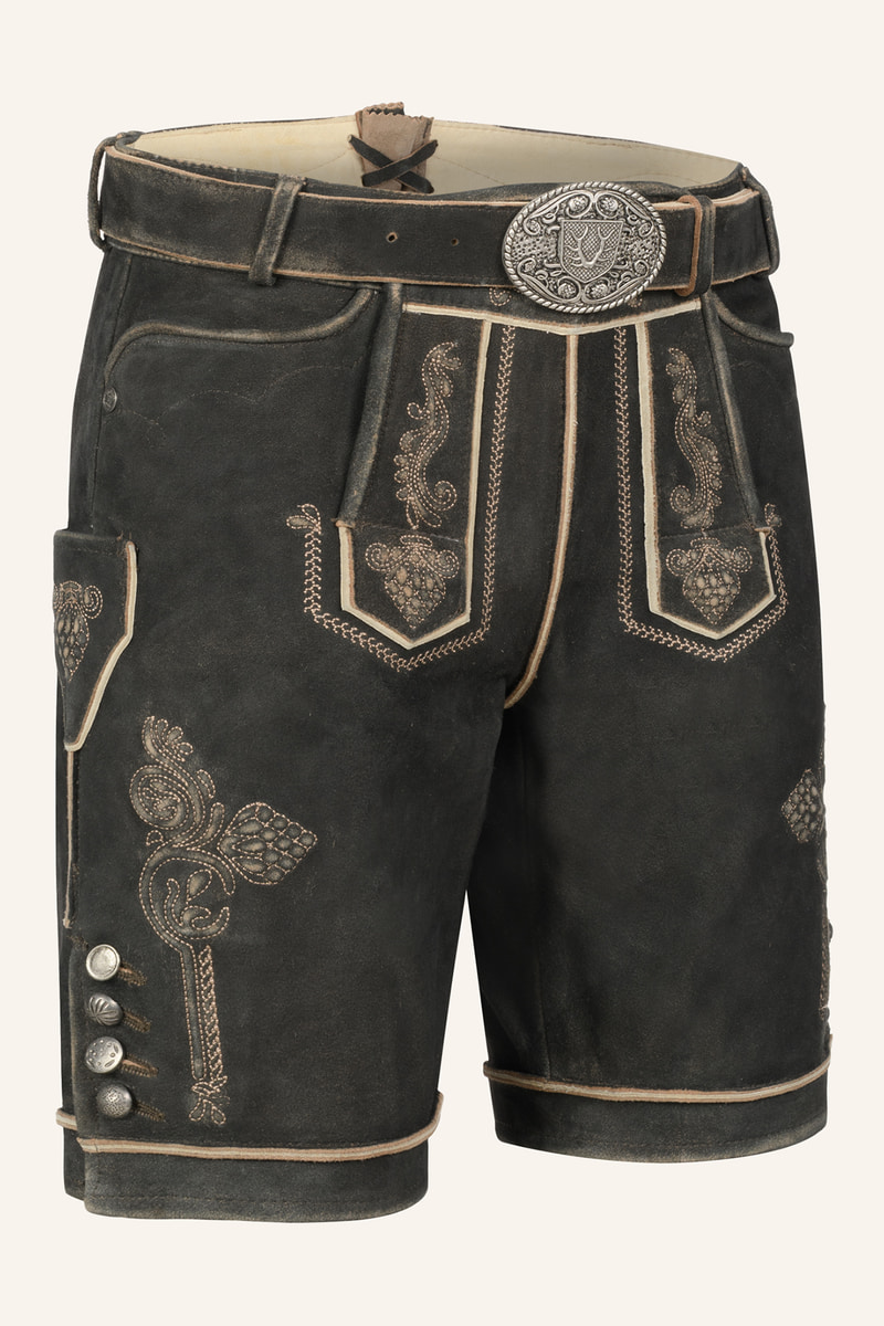 Lederhose Jakobus mit Gürtel