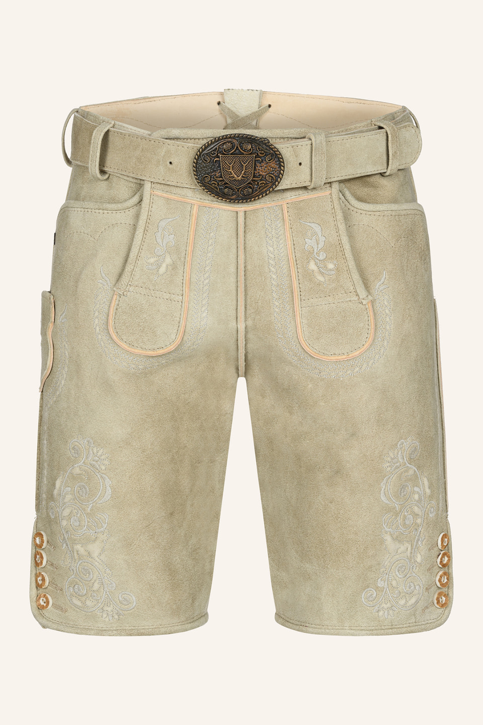 Lederhose Miquel mit Gürtel