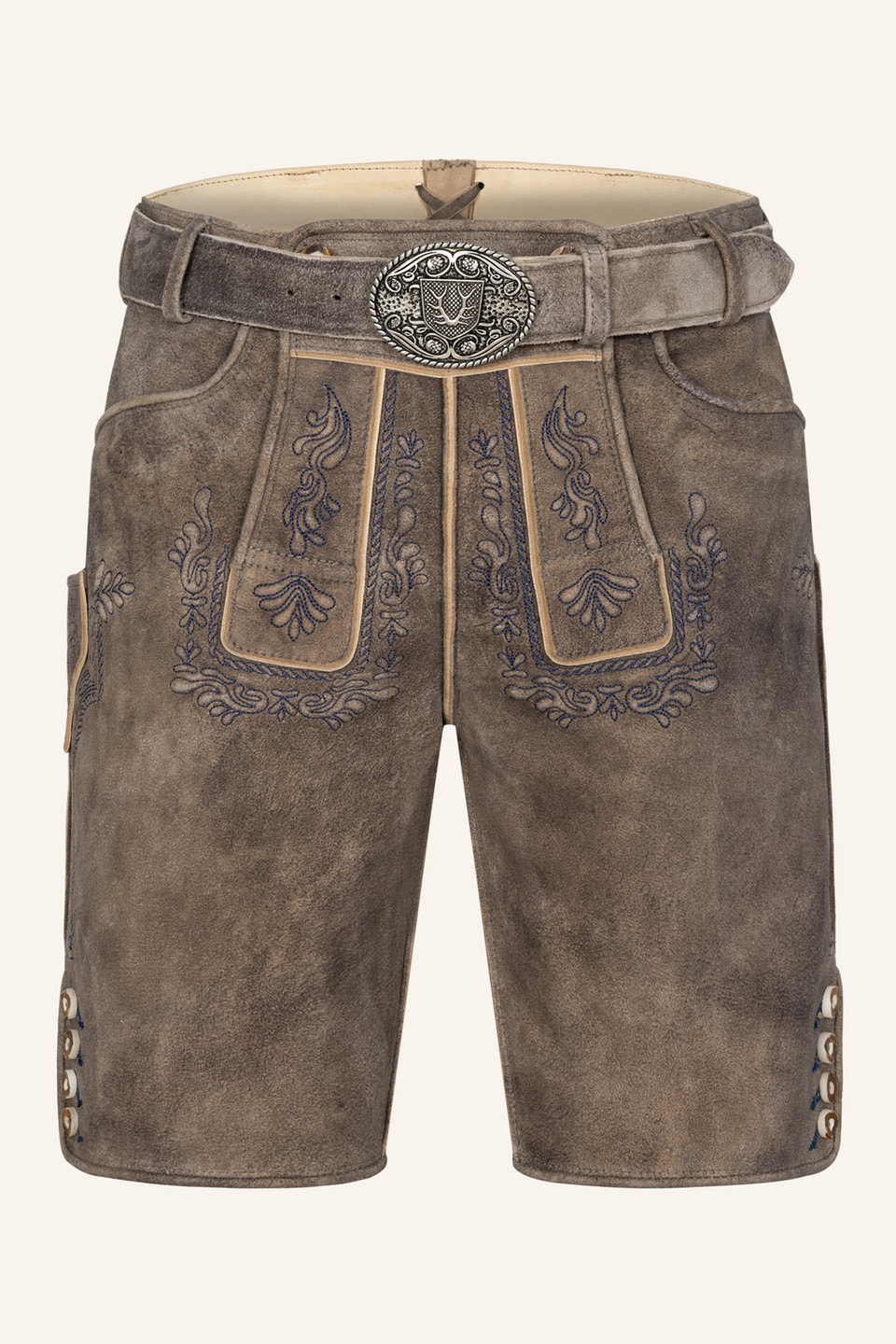Lederhose Karim mit Gürtel