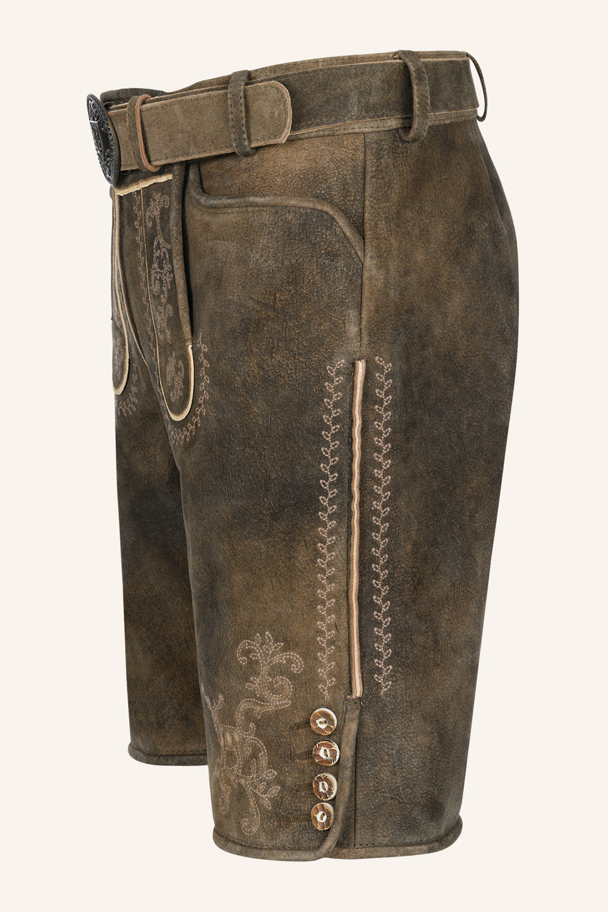 Lederhose Maylon mit Gürtel