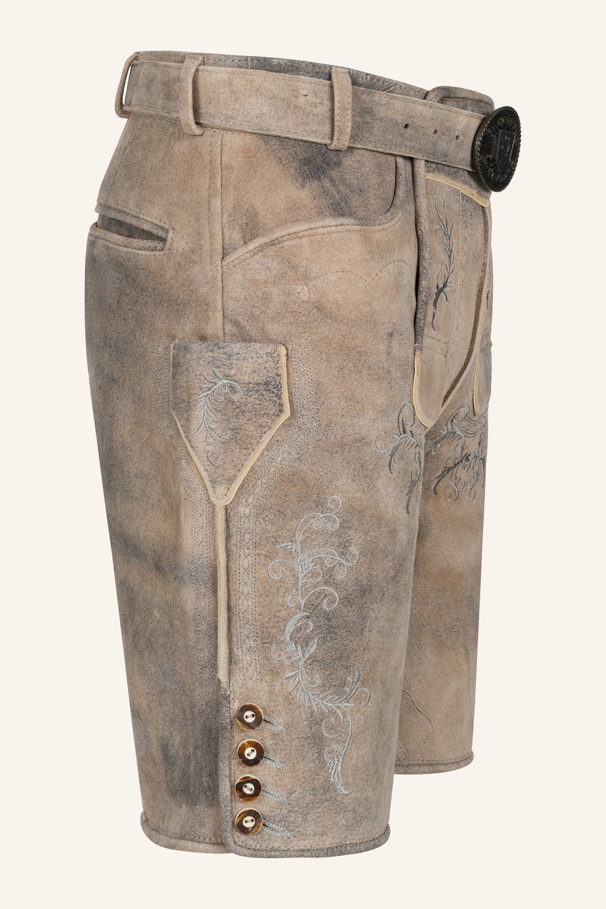 Lederhose Delio mit Gürtel