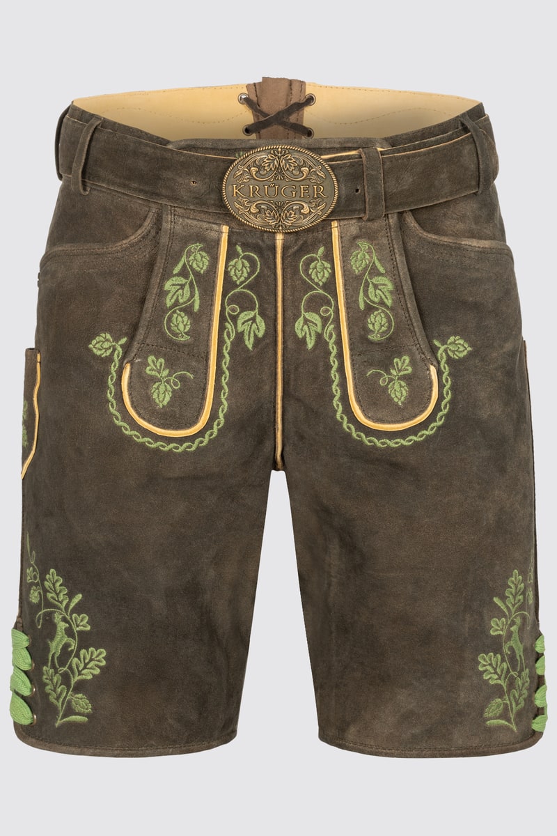 Lederhose Cassius mit Gürtel