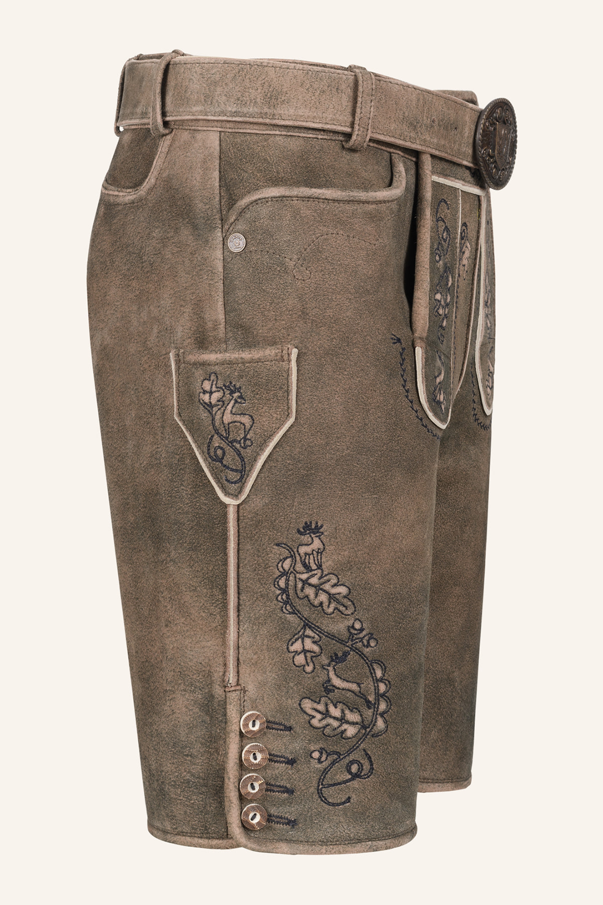 Lederhose Gildo mit Gürtel