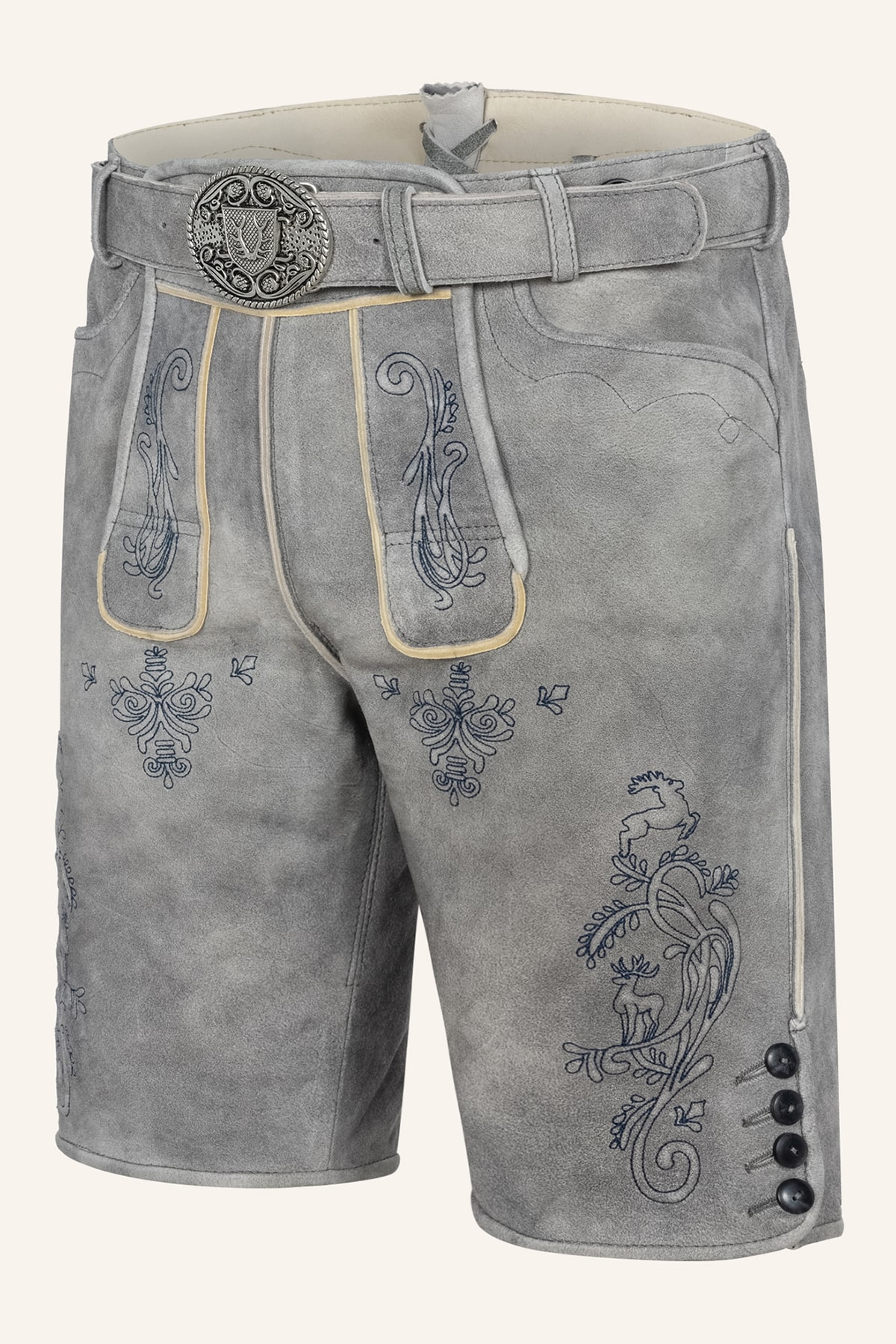 Lederhose Lucius mit Gürtel