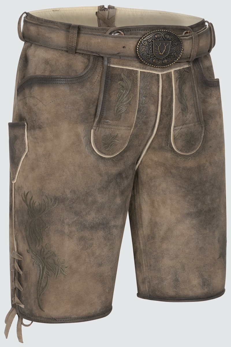 Lederhose Diran mit Gürtel