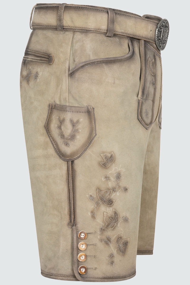 Lederhose Kai mit Gürtel