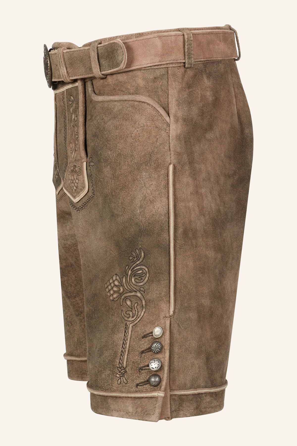 Lederhose Jakobus mit Gürtel