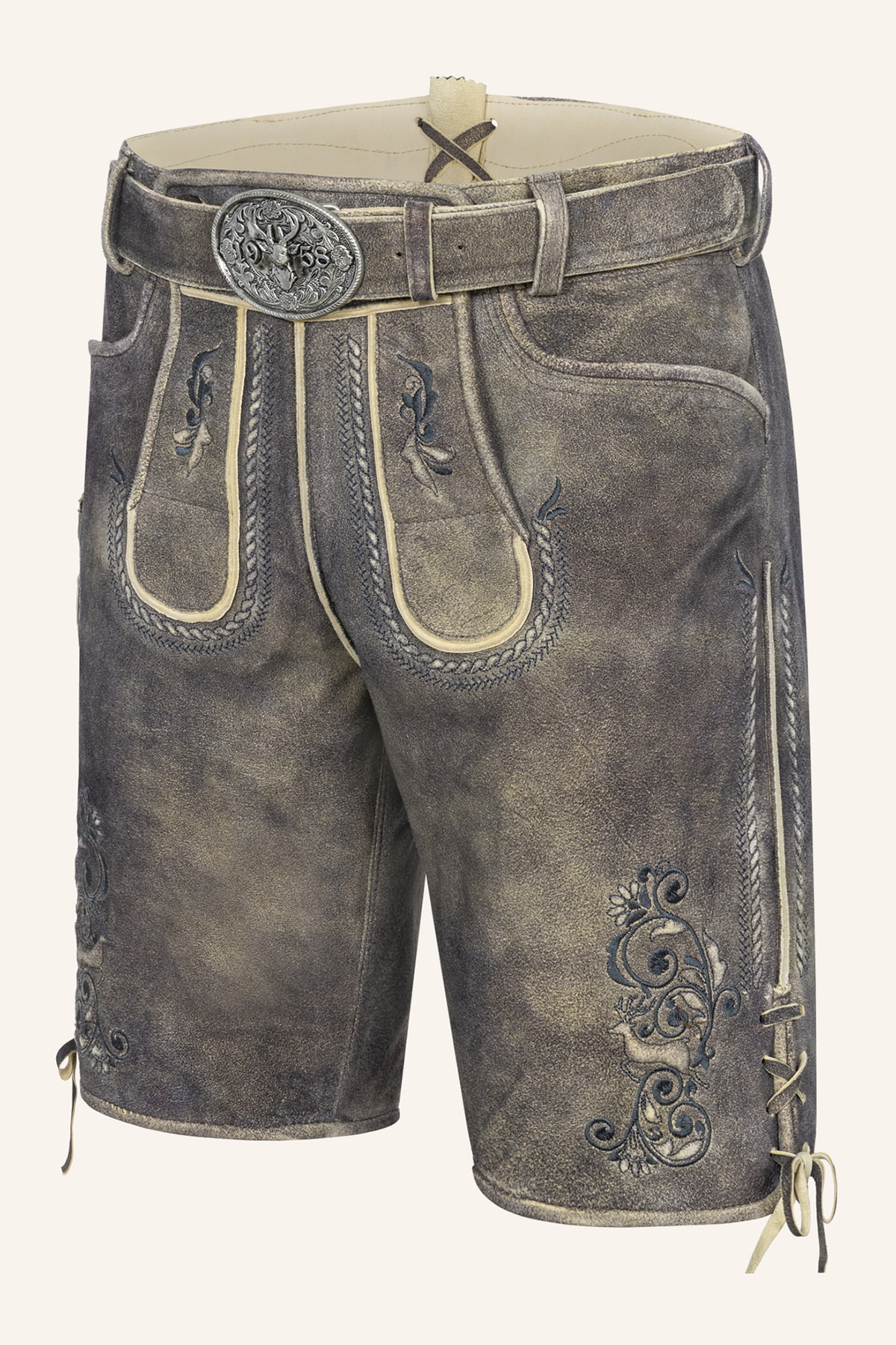 Lederhose Gideon mit Gürtel