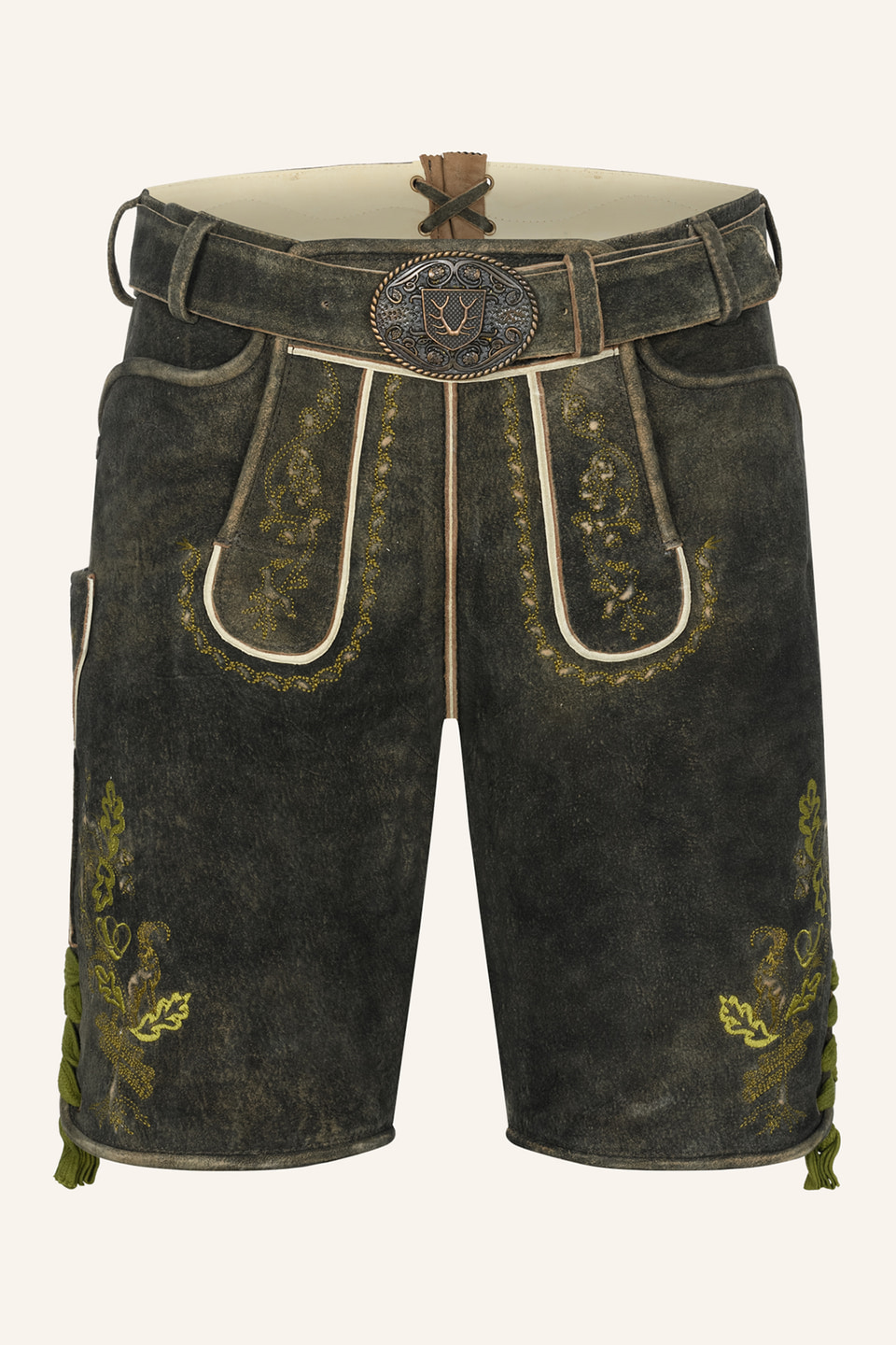 Lederhose Nilio mit Gürtel