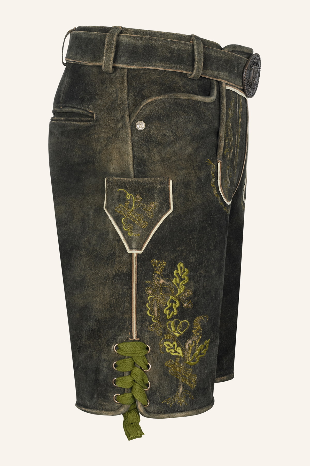 Lederhose Nilio mit Gürtel