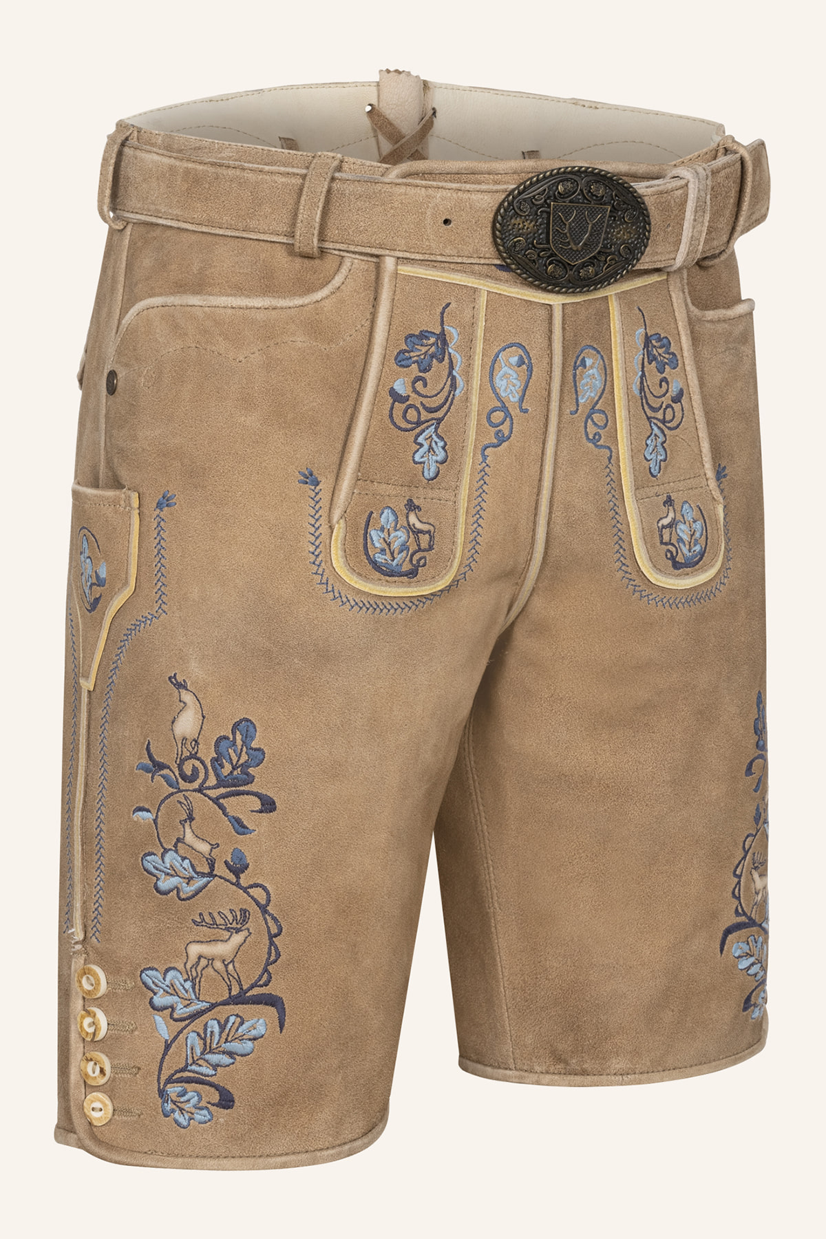 Lederhose Demian mit Gürtel