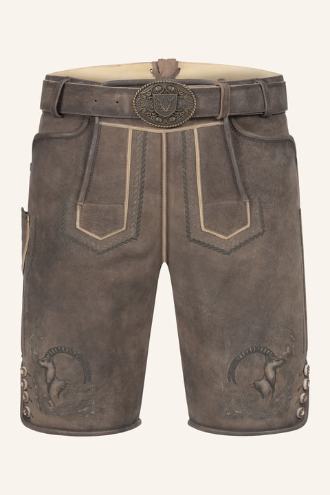 Lederhose Ilian mit Gürtel