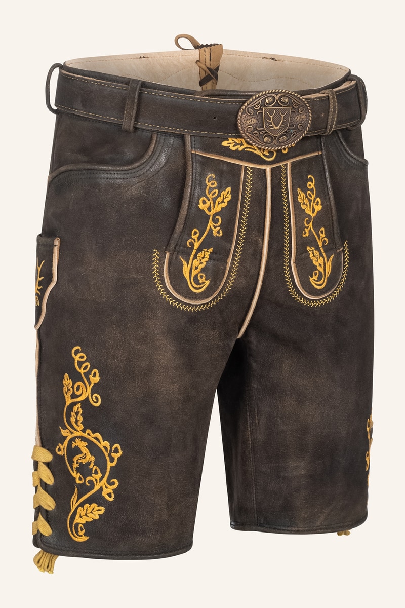 Lederhose Tilo mit Gürtel