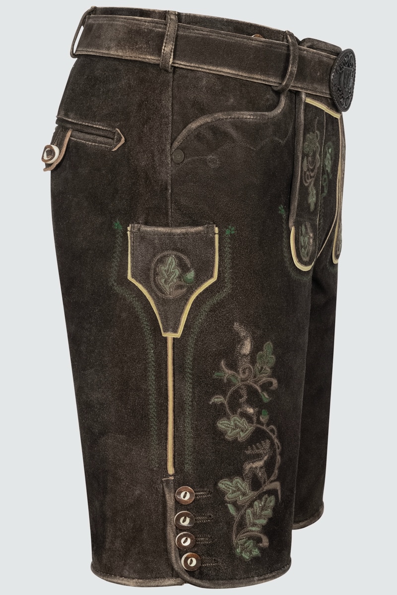 Lederhose Adreon mit Gürtel