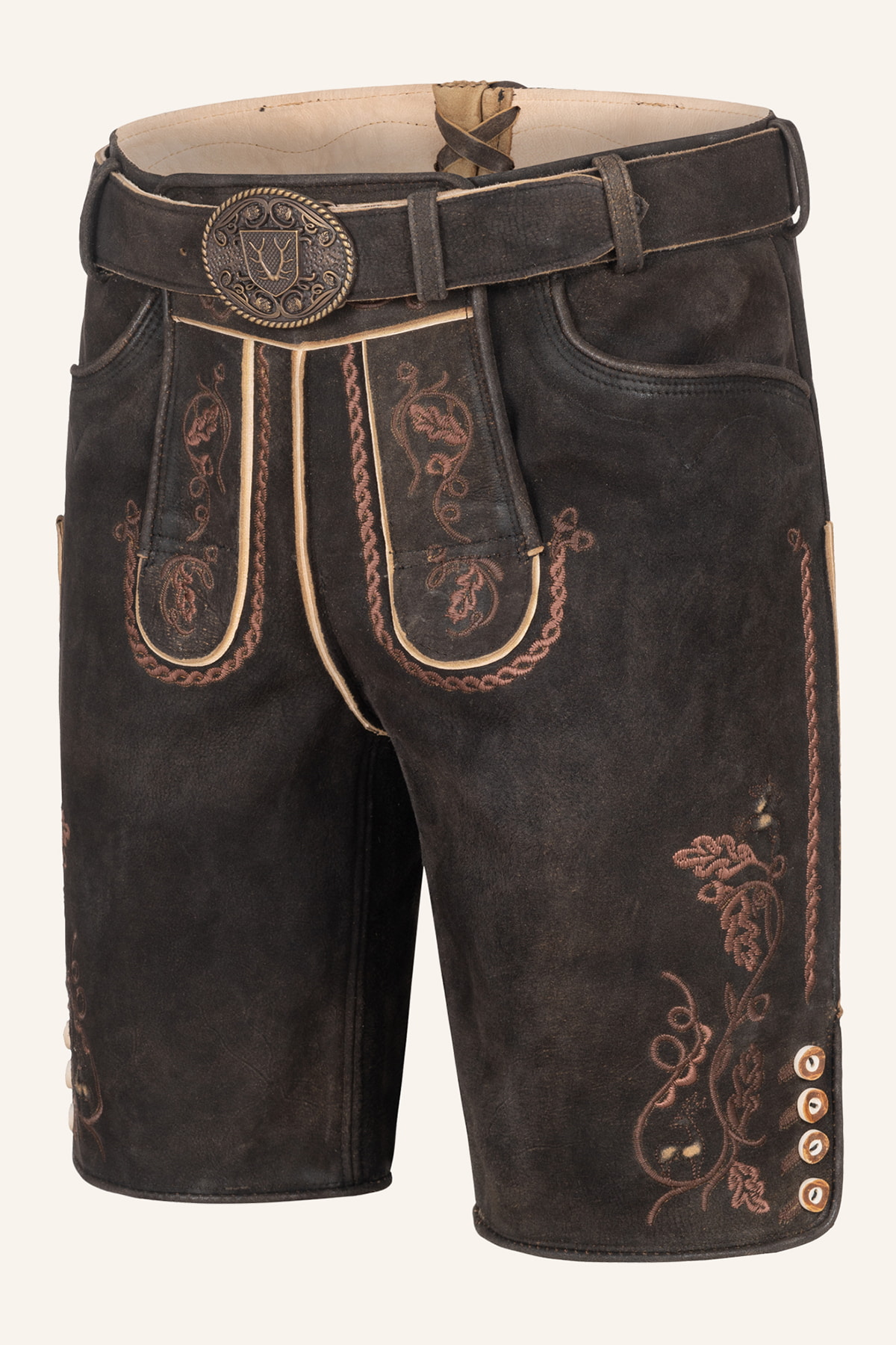 Lederhose Terence mit Gürtel