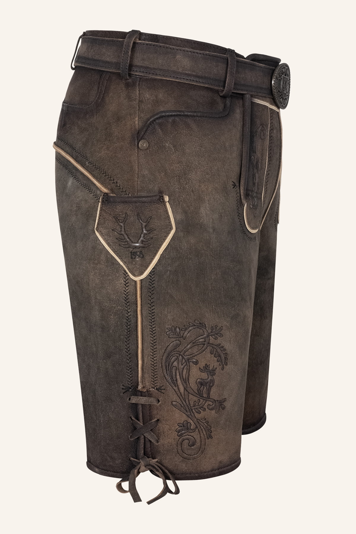 Lederhose Raul mit Gürtel