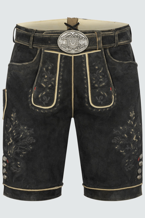 Lederhose Kuno mit Gürtel