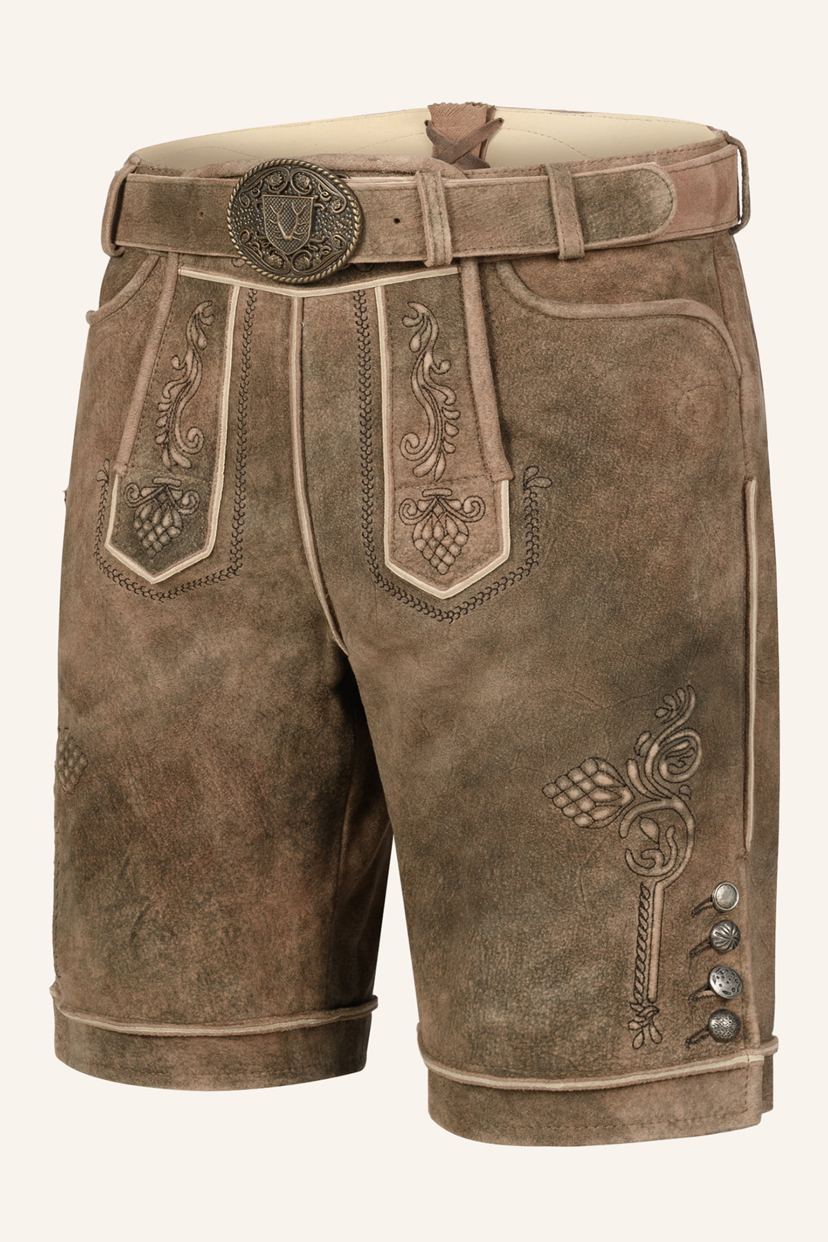 Lederhose Jakobus mit Gürtel