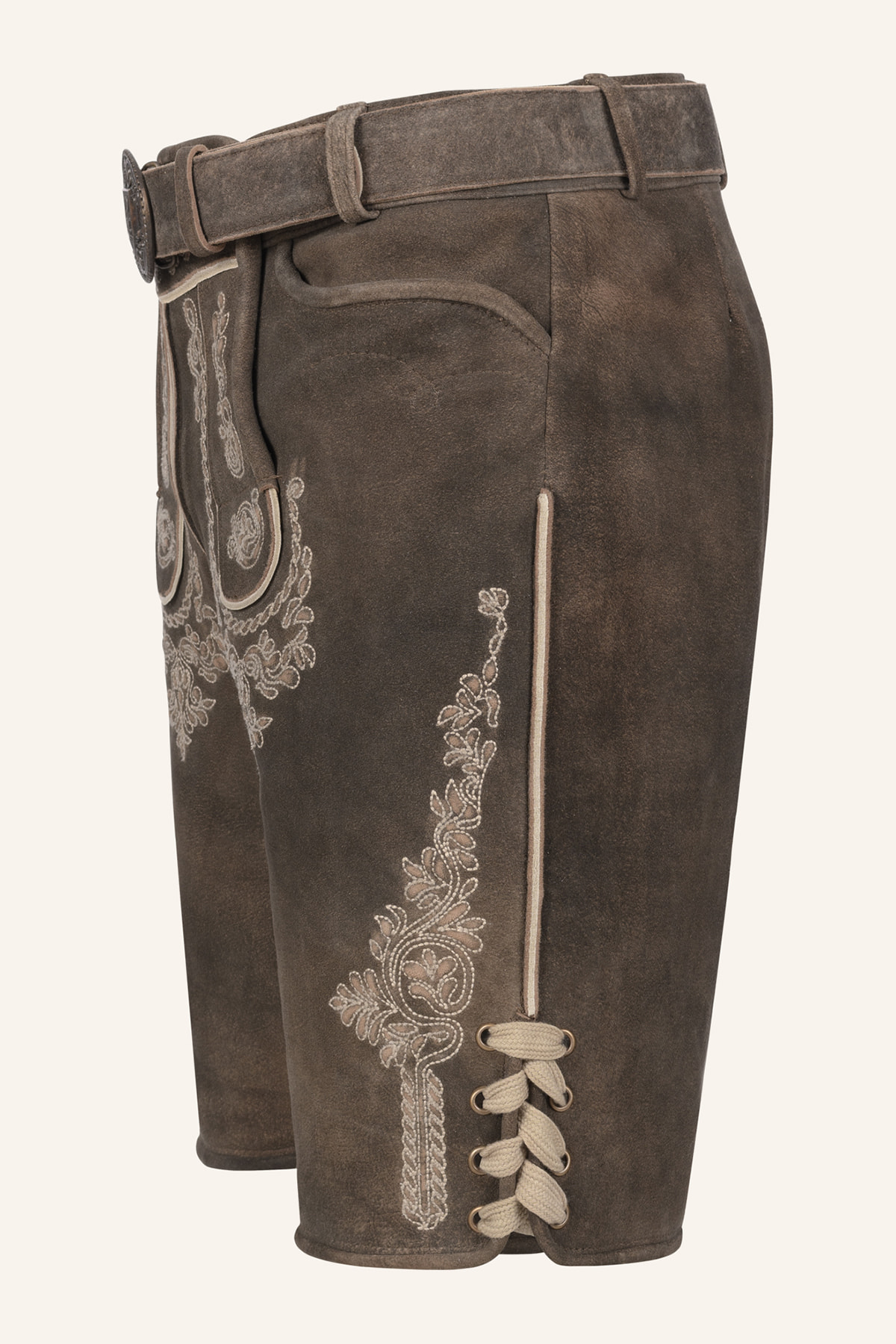Lederhose Olias mit Gürtel