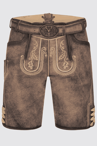 Lederhose Magnus mit Gürtel