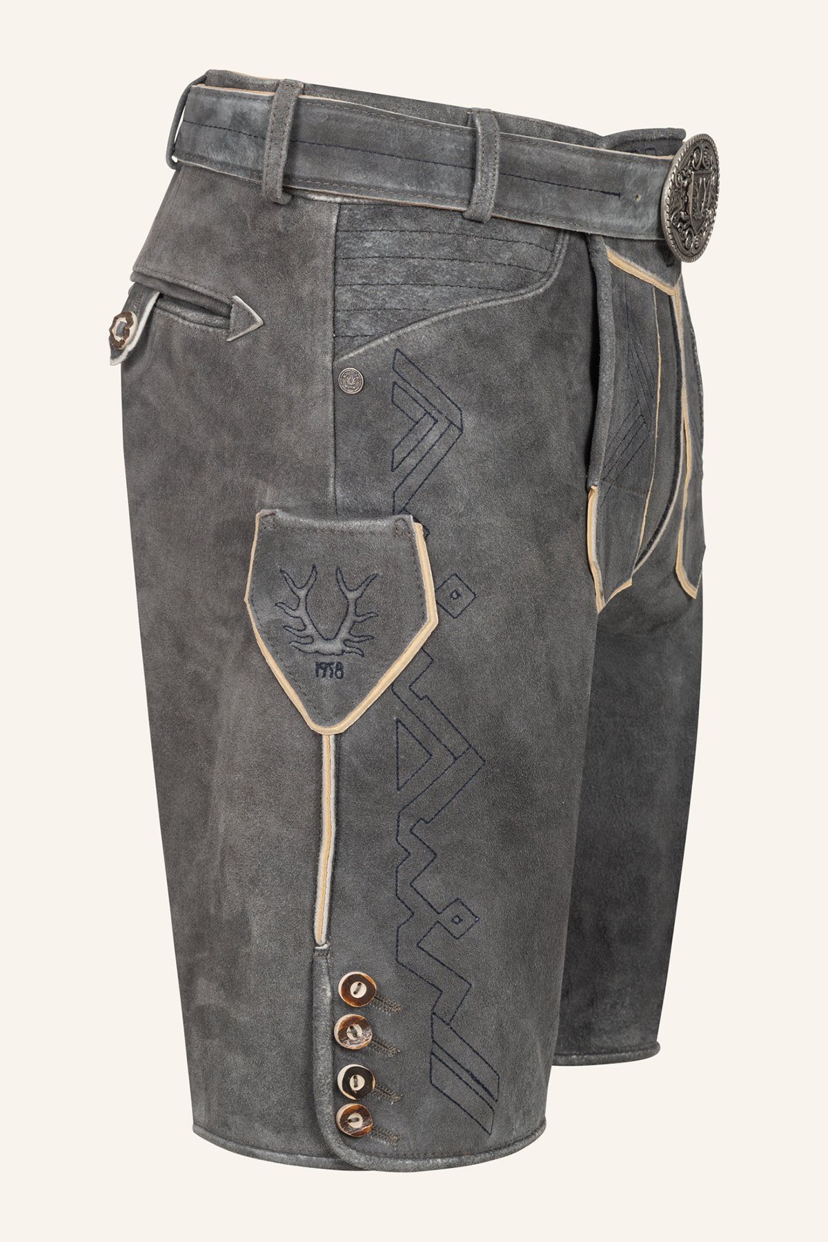 Lederhose Xilas mit Gürtel