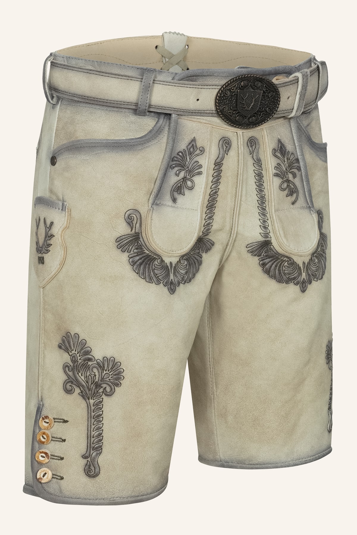 Lederhose Aric mit Gürtel