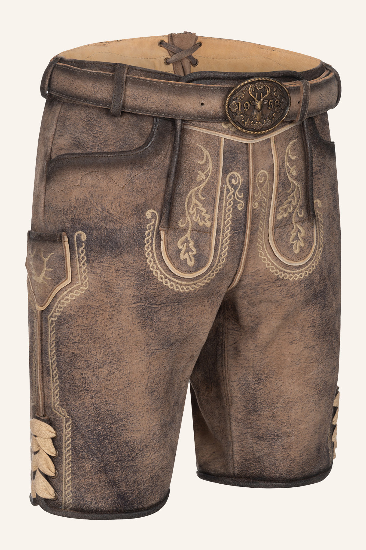 Lederhose Magnus mit Gürtel