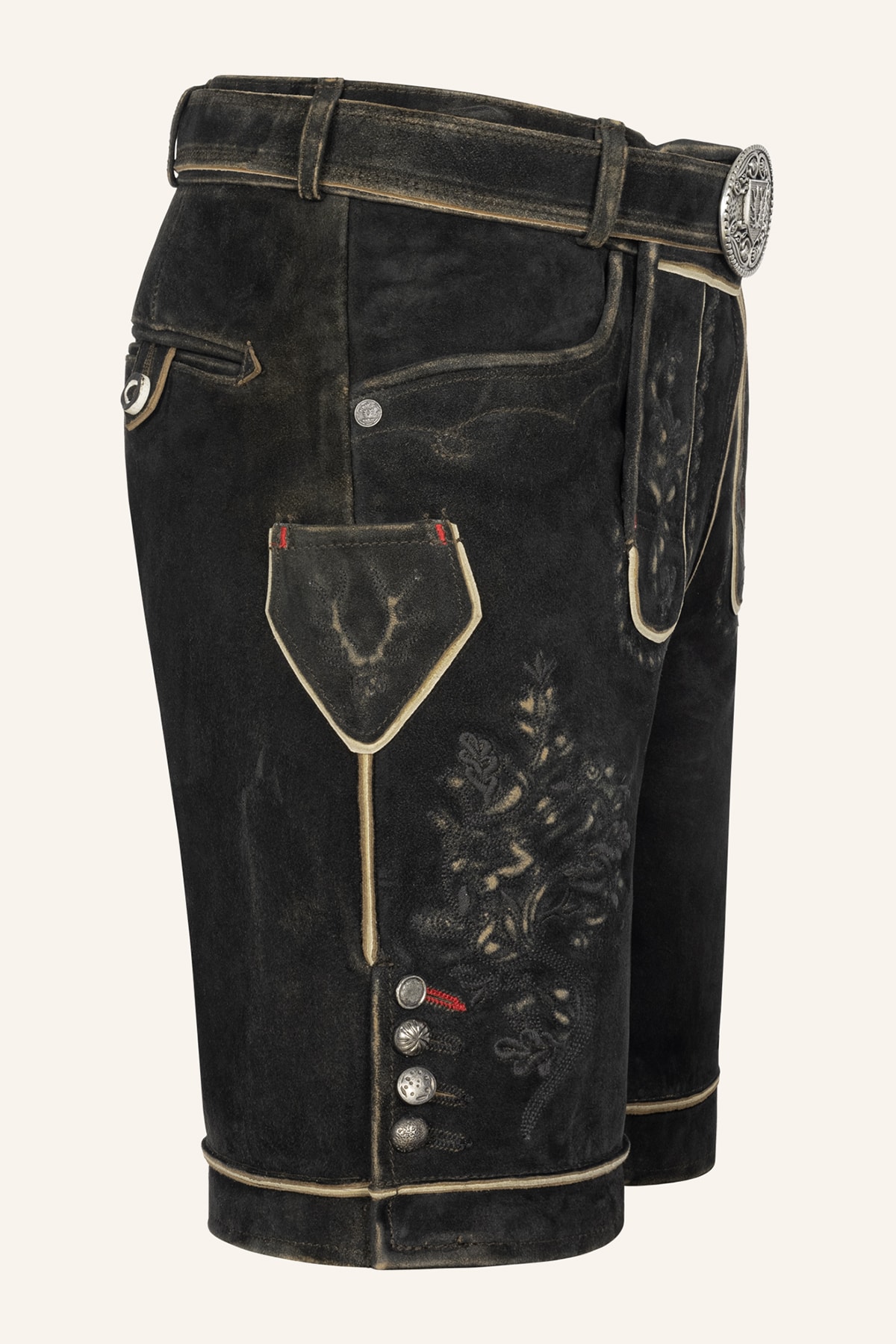Lederhose Kuno mit Gürtel