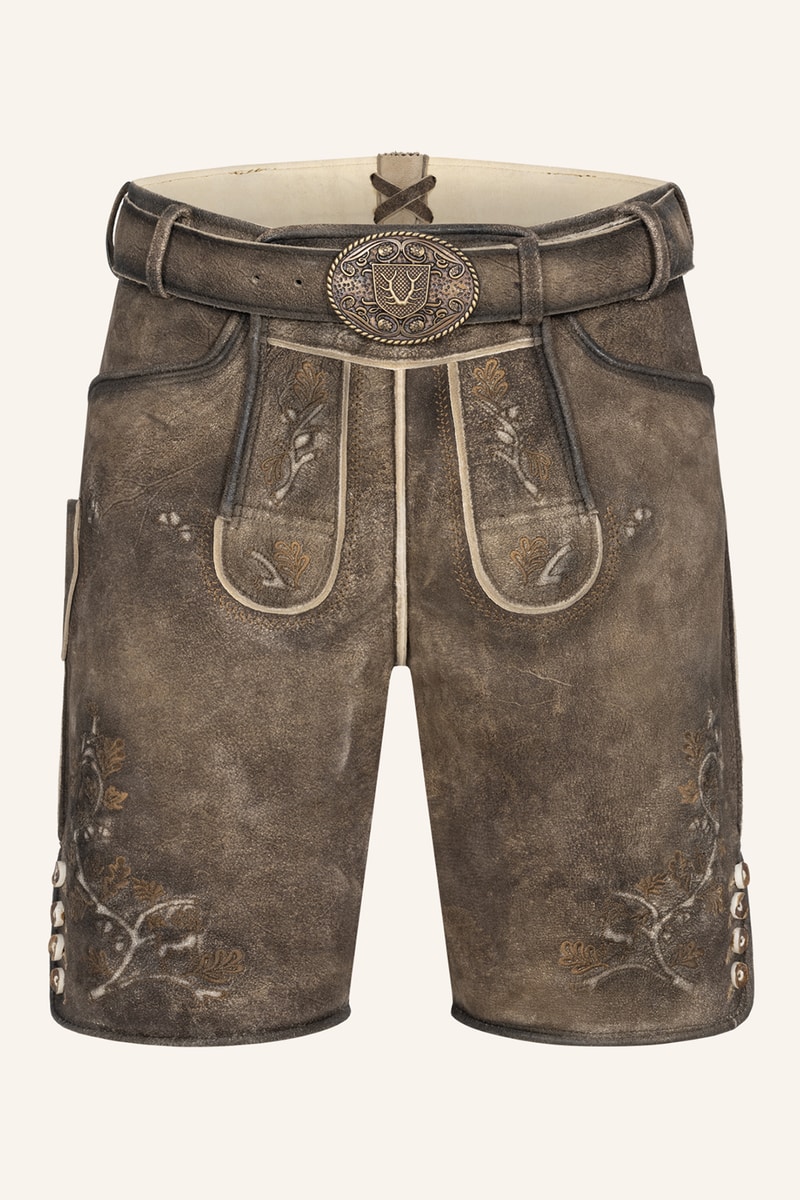 Lederhose Wanja mit Gürtel