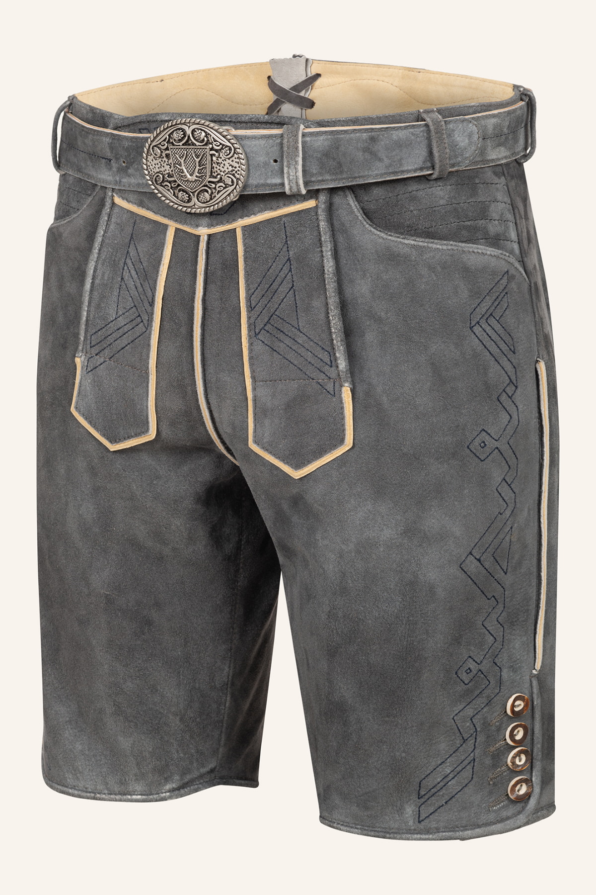 Lederhose Xilas mit Gürtel