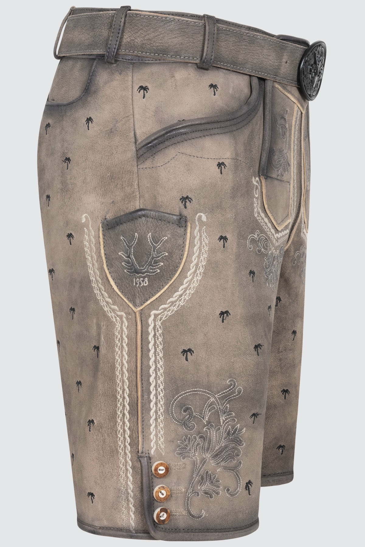 Lederhose Benni mit Gürtel