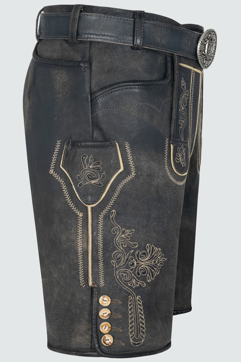 Lederhose Austin mit Gürtel