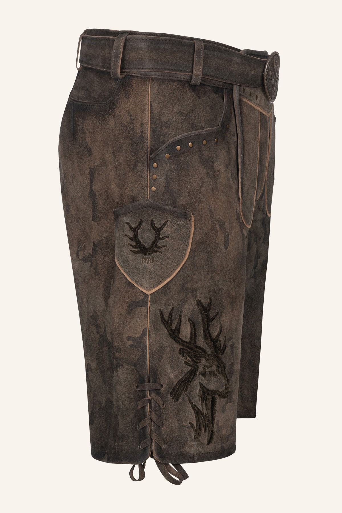 Lederhose Matze mit Gürtel