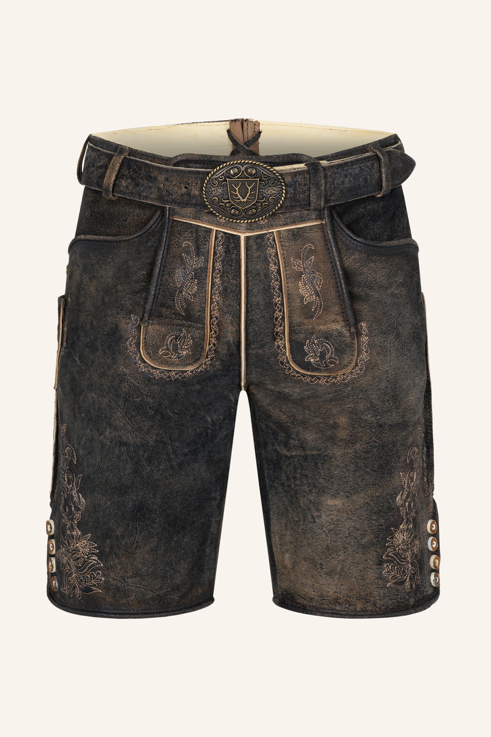 Lederhose Jihn mit Gürtel