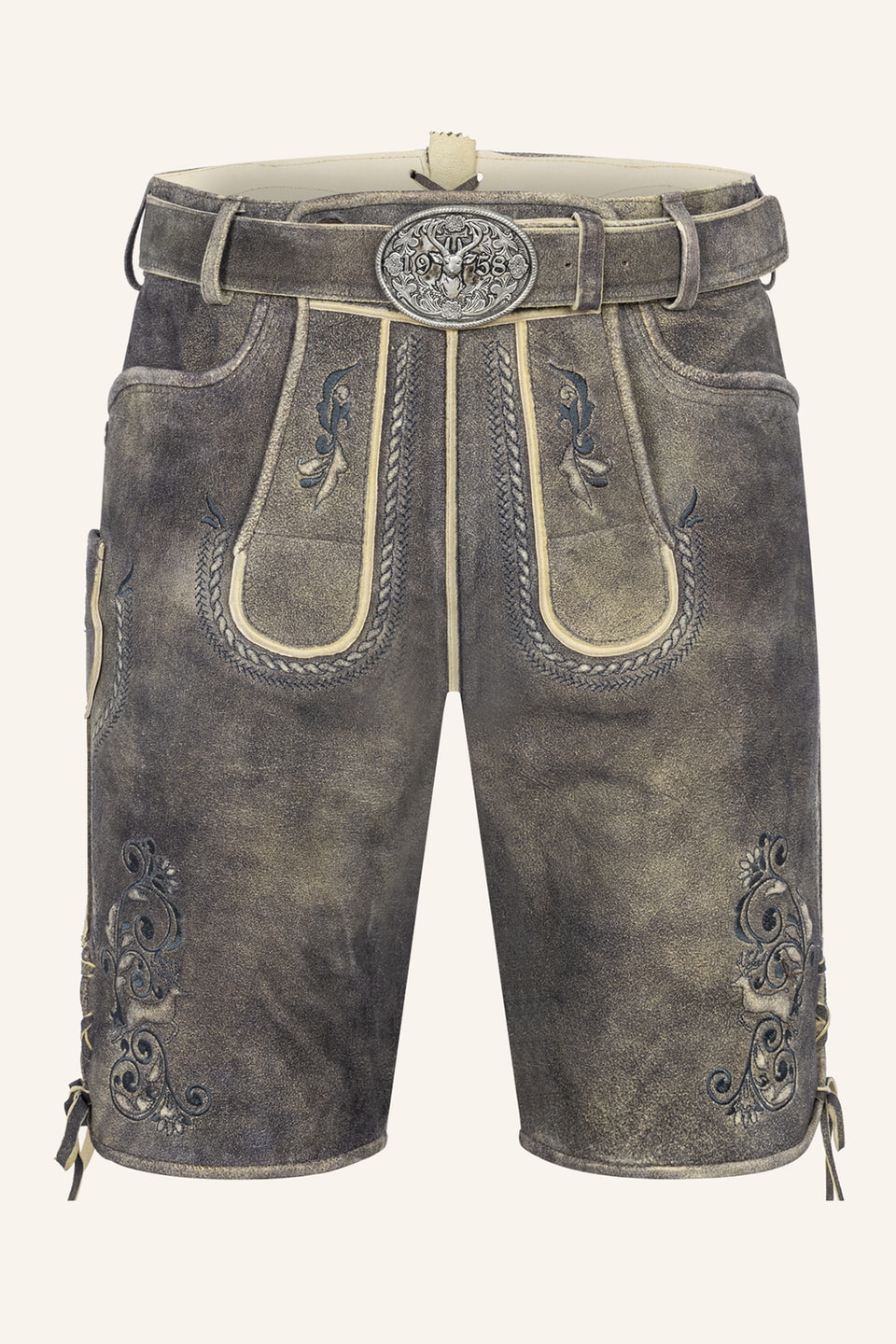 Lederhose Gideon mit Gürtel