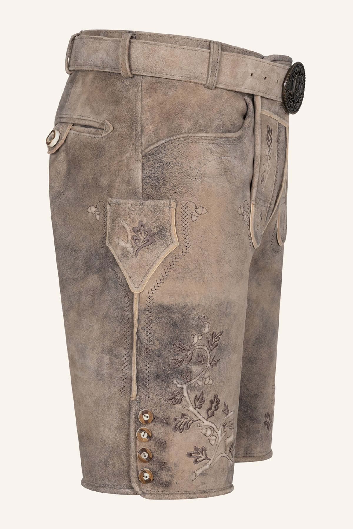 Lederhose Berno mit Gürtel