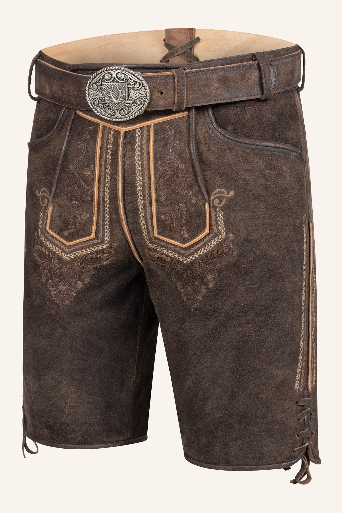 Lederhose Rufus mit Gürtel